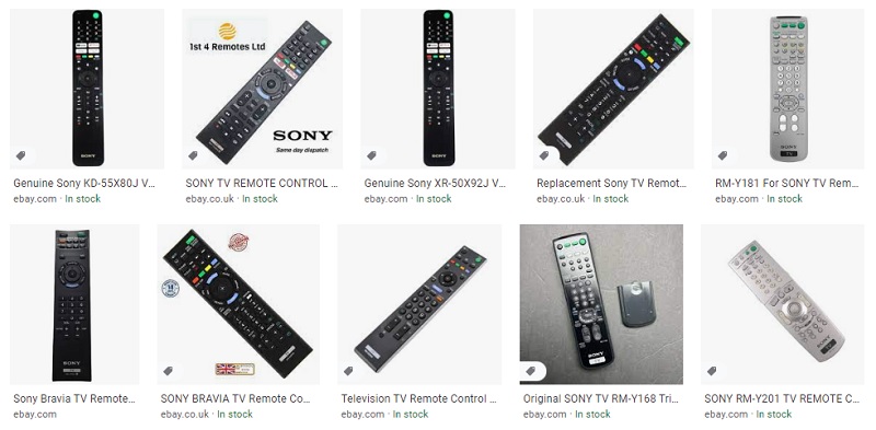 New and Used Sony TV Remote Control
