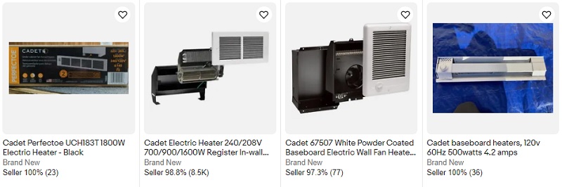 Cadet Baseboard Heaters on eBay