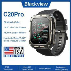 Blackview Tactical Military Smart Fitness Watch for Men