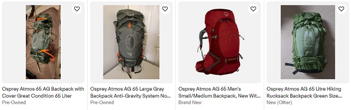 60th Birthday Gift Ideas for Men - Osprey Atmos AG 65 Backpack